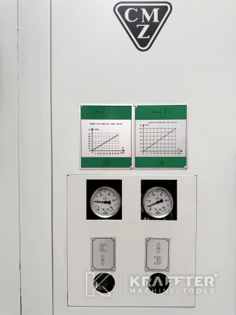 Typenschild CNC Drehmaschine CMZ TX66 Y2 Quattro bei KRAFFTER 90119