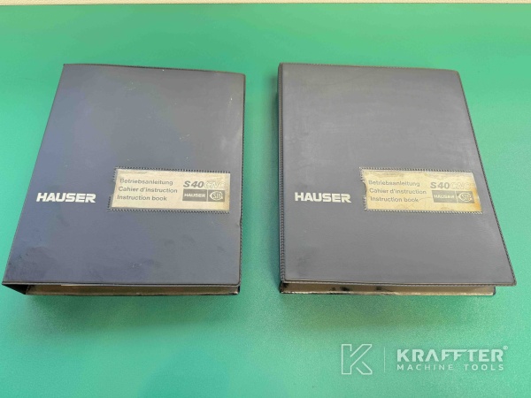 Bedienungsanleitungen für Koordinatenschleifmaschine HAUSER S40-400 90101
