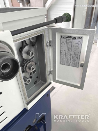 Typenschild Konventionelle Drehmaschine SCHAUBLIN 150 bei KRAFFTER 20690-019