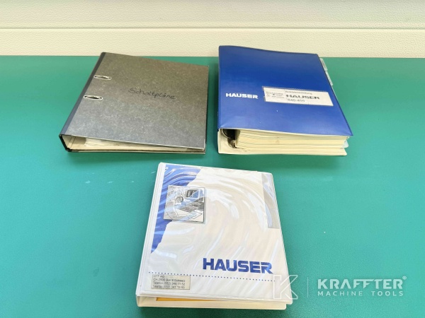 Bedienungsanleitungen für CNC-Koordinatenschleifmaschine HAUSER S40-400 90123