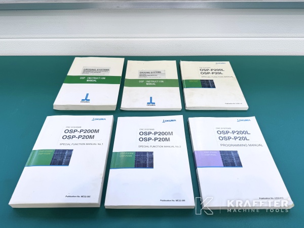 Zubehör, Ausrüstung und Betriebsanleitungen für OKUMA Multus B400 90175 bei KRAFFTER