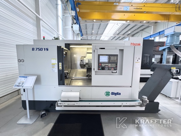 CNC-Drehmaschine für Metall gebraucht, BIGLIA B750-YS Achsen 90183