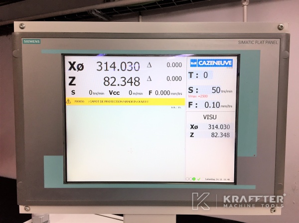 CNC Zyklendrehmaschine, gebraucht, CAZENEUVE Optica 360 20689-918 2 Achsen zu verkaufen