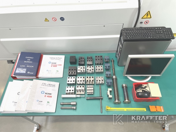 Zubehör, Ausrüstung und Betriebsanleitungen für ROMI C420 20689-995 bei KRAFFTER